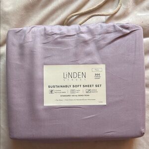 Linden Lavender Soft Sheet Set - Full